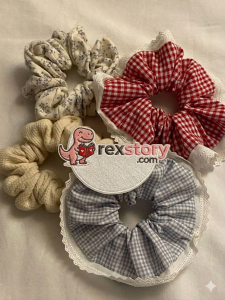 handmade hair scrunchies soft stylish accessory