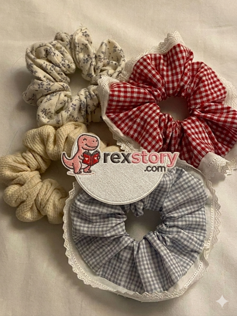 handmade hair scrunchies soft stylish accessory