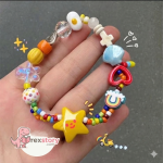 handmade friendship bracelet colorful cute