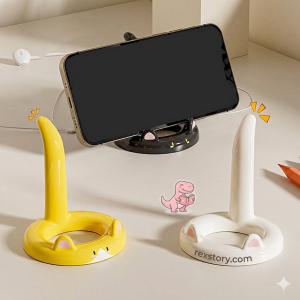 handmade clay phone holder cute desk accessory