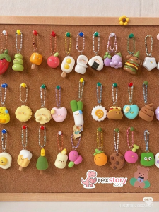 handmade clay keychain cute small accessory
